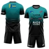New Men's Padel Tennis Training Suit Premium Gradient Padel Shorts and T-Shirt Set Summer Quick Drying Sportswear Two-piece Set 6