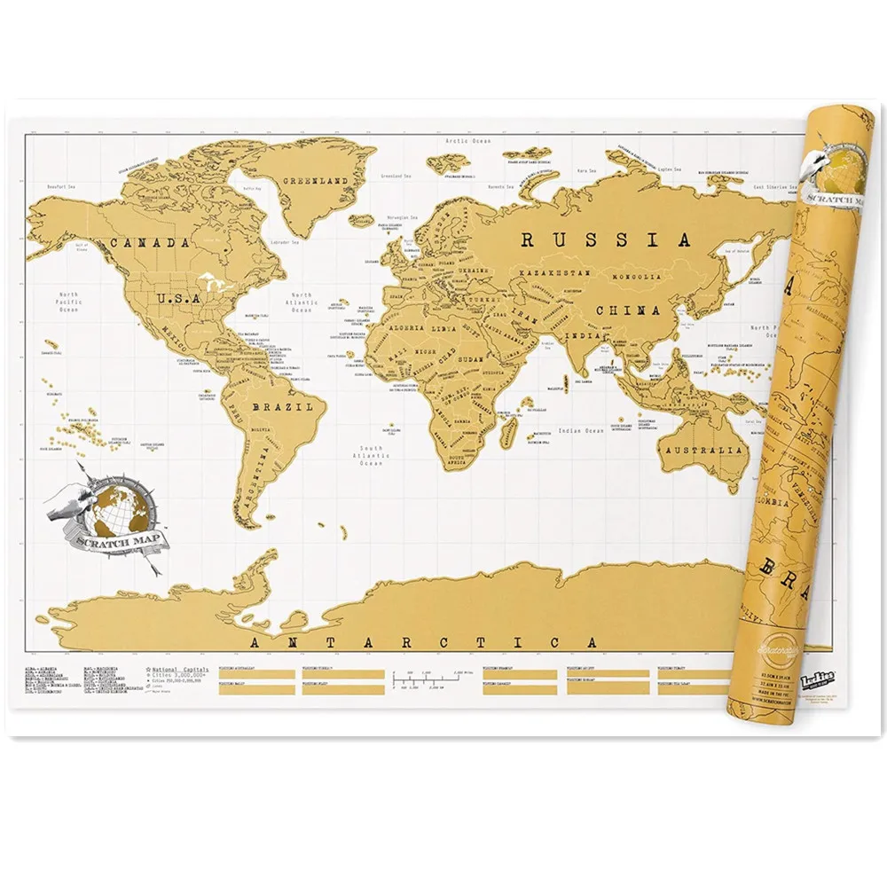 

Best selling Amazing Scraping the maps of the United States Travel Scratch Maps 88x52 cm Maps Novelty Creative Gift