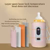USB Milk Water Bottle Warmer  for Breastmilk and Formula with Led Display, 5 Temperature Adjustable Baby Milk Warm Keeper 5