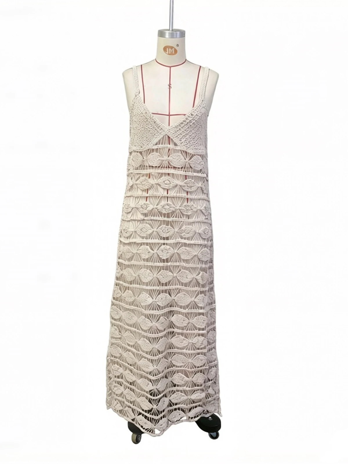 2026 Cover-ups Beach Dress Beach Wear Beachwear Female Women V Neck Halter Hollow Out Crochet Knitted Tunic Beach Cover Up V8293 1