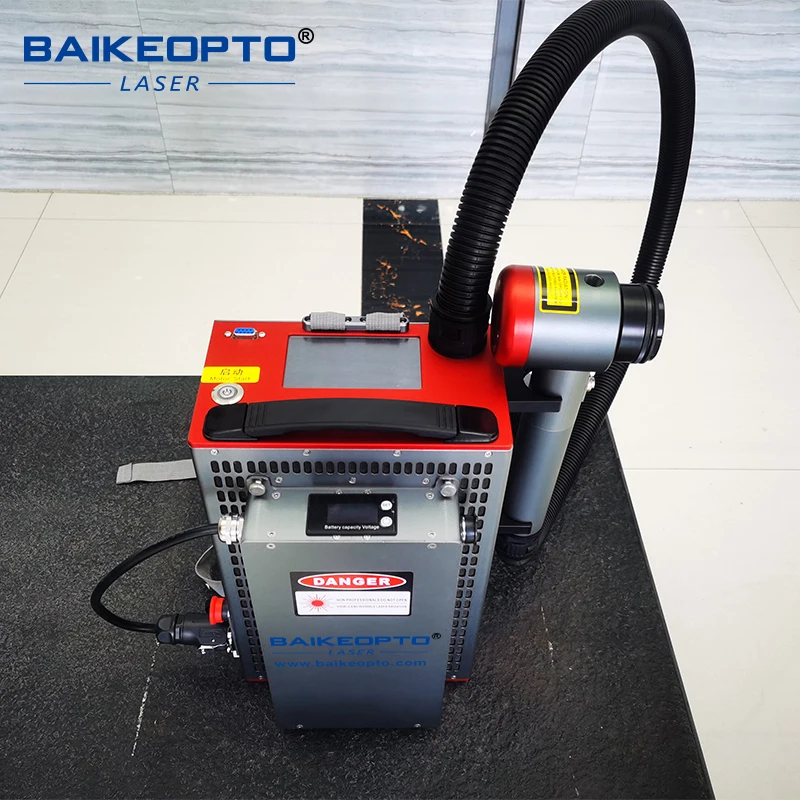 Cheap Laser Rust Remover 100 Watts Pulsed Laser Cleaner Backpack Laser Cleaning Machine 6