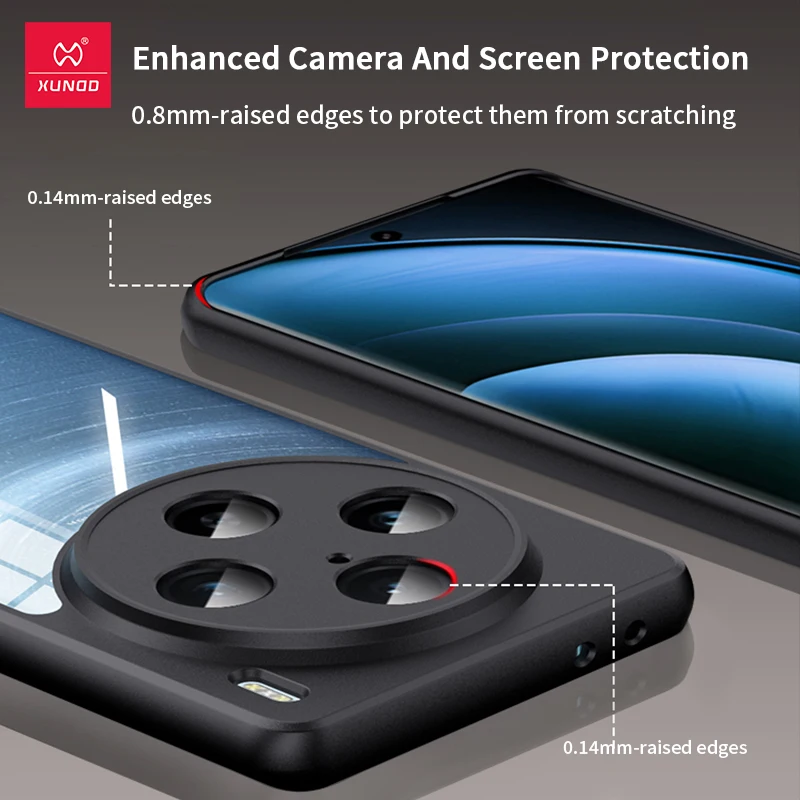 Xundd For VIVO X100 Pro X100 Magnetic Holder Case,Camera Full Protection Back Transparent Cover with Magnetic Folding Bracket