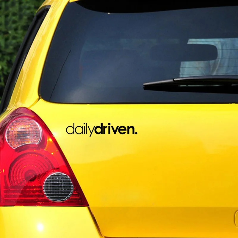 Adesivo per auto Styling divertente azionato quotidianamente Automobili Moto Accessori esterni Decalcomania in vinile per Toyota Lada Vw Bmw - immagine 6