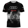 Audi Racing Shirts Men Women Matching Outfits Clothes Round Neck Short Sleeved Shirts Quick-drying Soft Lightweight Oversize Top 3