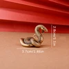 1pc Copper Brass Mini Snake Antique Bronze Decor Figurines For Interior Decoration Desktop Ornament Miniatures Statue 13