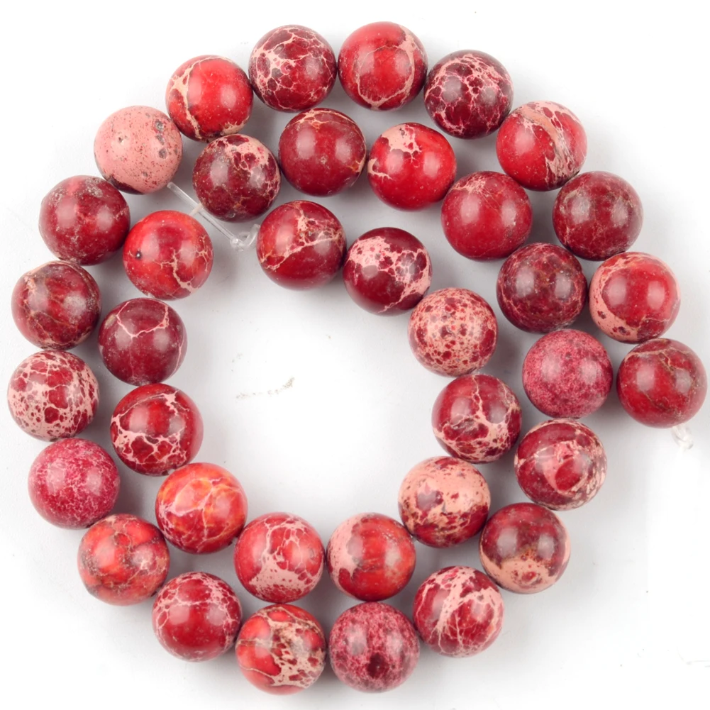 Vibrant Natural Stone Beads - Multi-Size Colorful Jaspers & Turquoises for DIY Jewelry & Bracelets