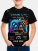 Fashionable summer children's short sleeved summer cool controller game console children's gift comfortable children's clothing 1