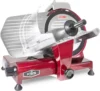 MS-10XT Premium 320W Electric Meat Slicer 10-Inch in Red with Non-sticky Teflon Blade, Frozen Meat/Deli Meat/Cheese/Food Slicer 1