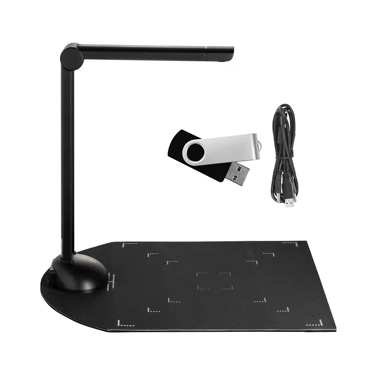 Document Book Camera Scanner 8 Mega-pixel HD High-Definition A3 Scanning Size with USB Port LED Light OCR Function for Office