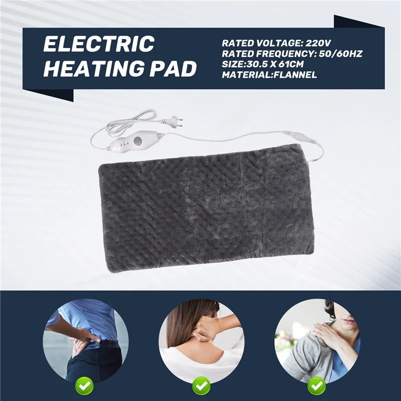A13U Extra Large Electric Heating Pad For Back Pain And Cramps Relief 12X24 Inch -Soft Heat For Moist & Dry Therapy