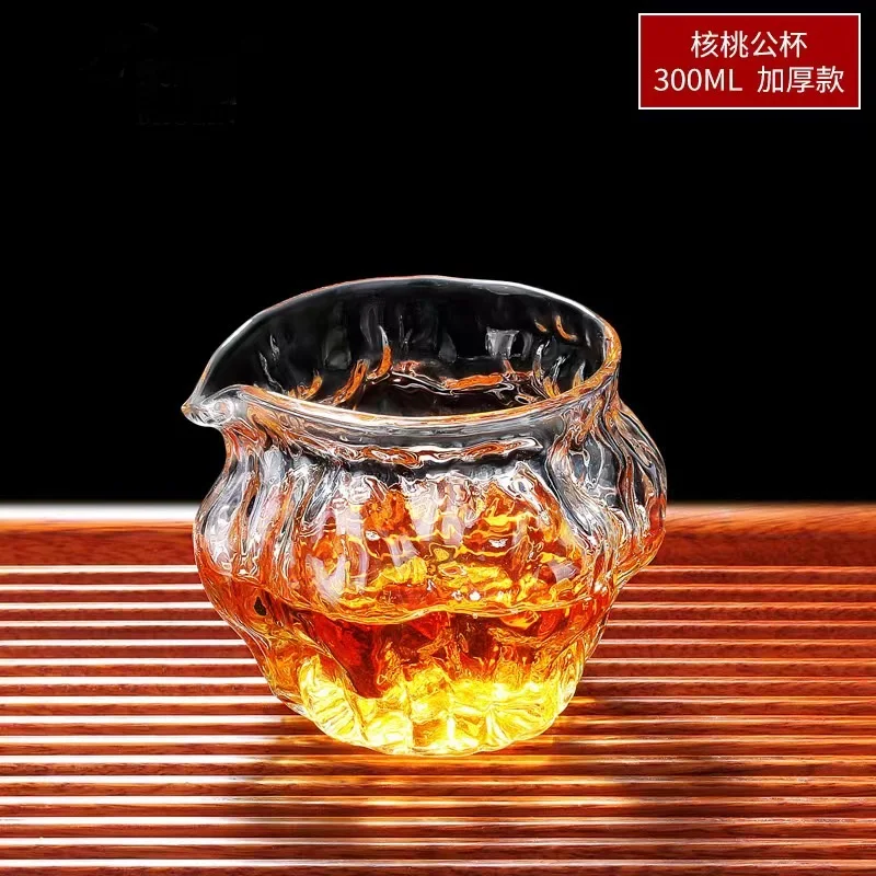 Japanese Style Glass Tea Infusers Pitcher Heat Resistant Hammered Kung Fu Chahai Creative Phnom Penh Teaware Transparent Teacup