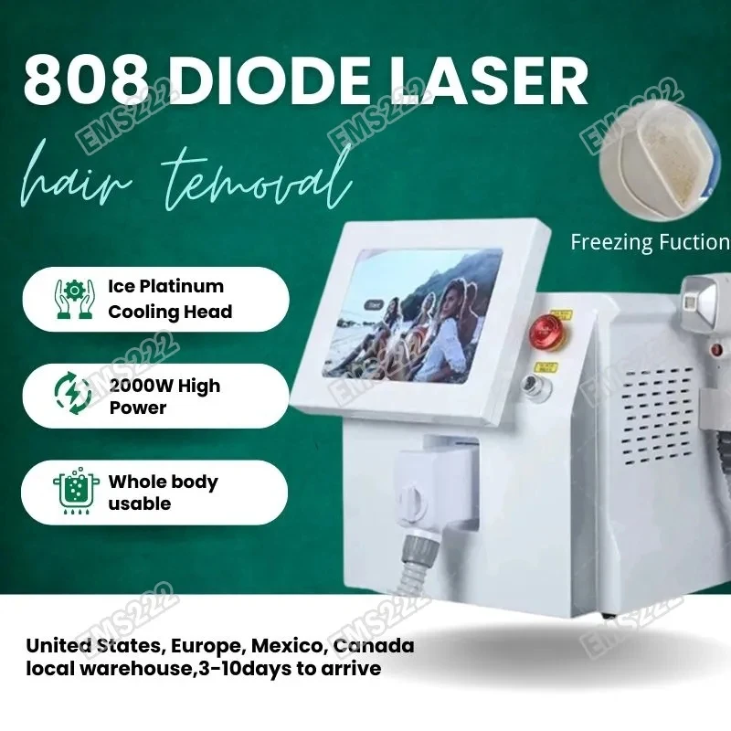 

Factory Price 808 Diode Laser 3 Wavelength 755nm 808nm 1064nm laser Alexandrite Permanent Painless Hair Removal Machine CE ROHS