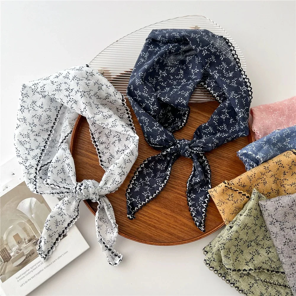 Summer Thin Hair Bands Turban Scarf Women Printing Bandana Retro Photo Styling Beach Headwear Hair Accessories Hawaii Headwarps