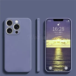 Custodia in Silicone Liquido Premium Antigoccia per iPhone - Ultra Resistente e Confortevole da Tenere