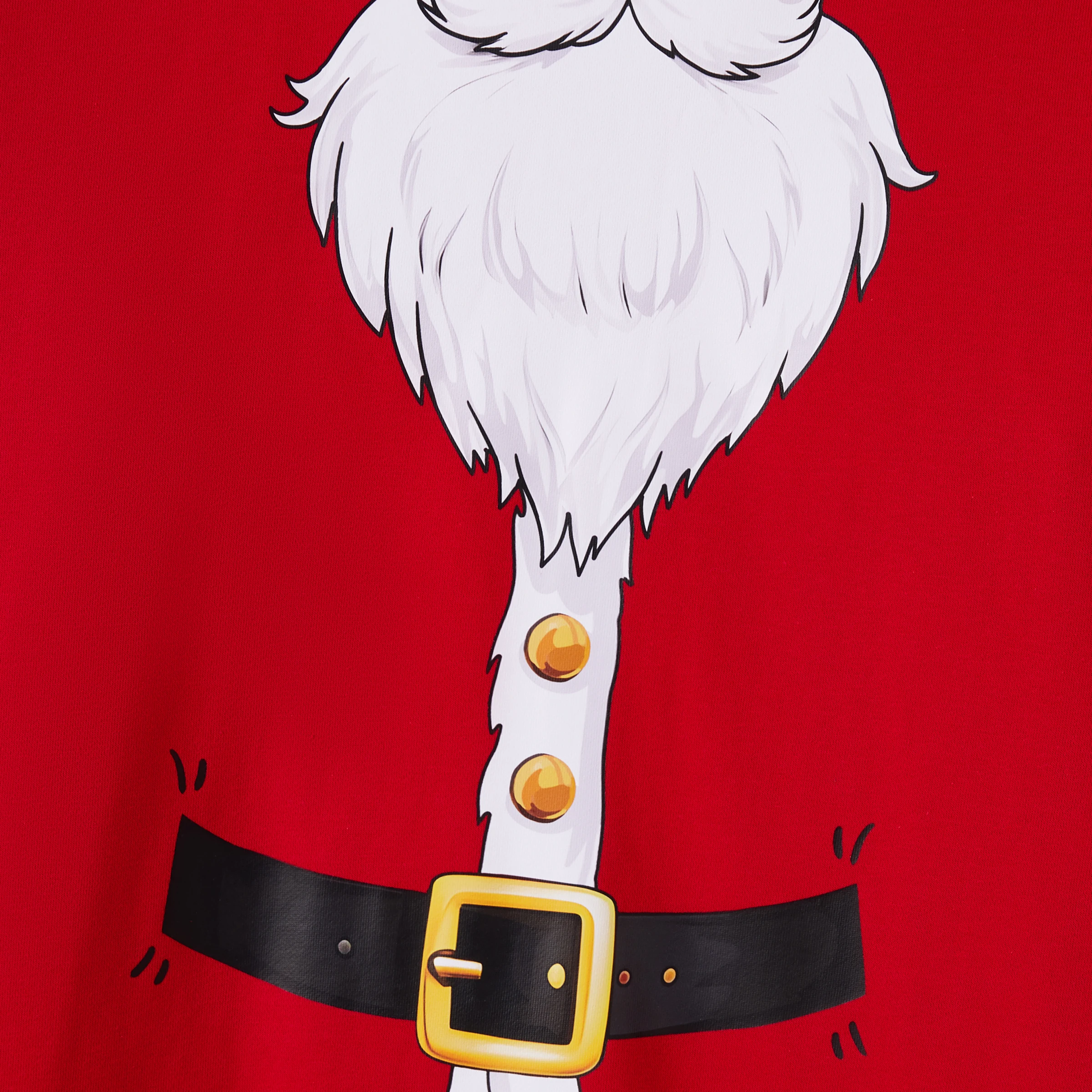 thumbnail image 5 of Camisetas navideñas a juego para toda la familia, divertidas y extravagantes imágenes de Papá Noel rojo y elfo verde, 5 of 5