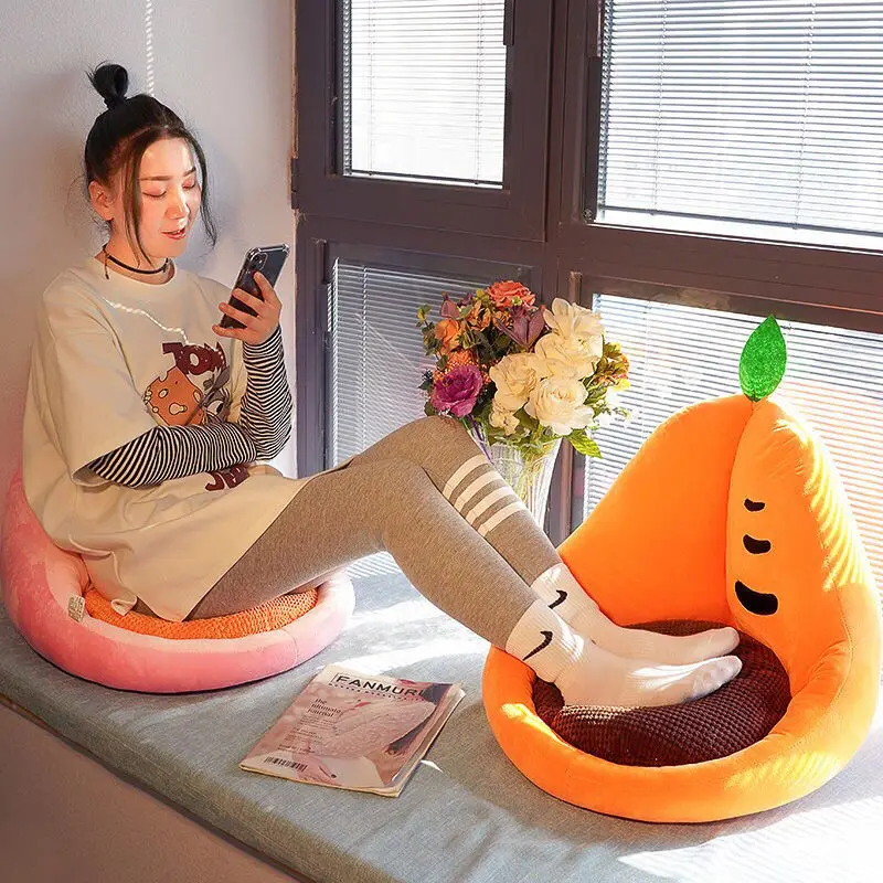 

Cartoon Lazy Mini Sofa Living Room Balcony Bay Window Single Casual Small Sofa Tatami Cushion Office Chair Seat Cushion
