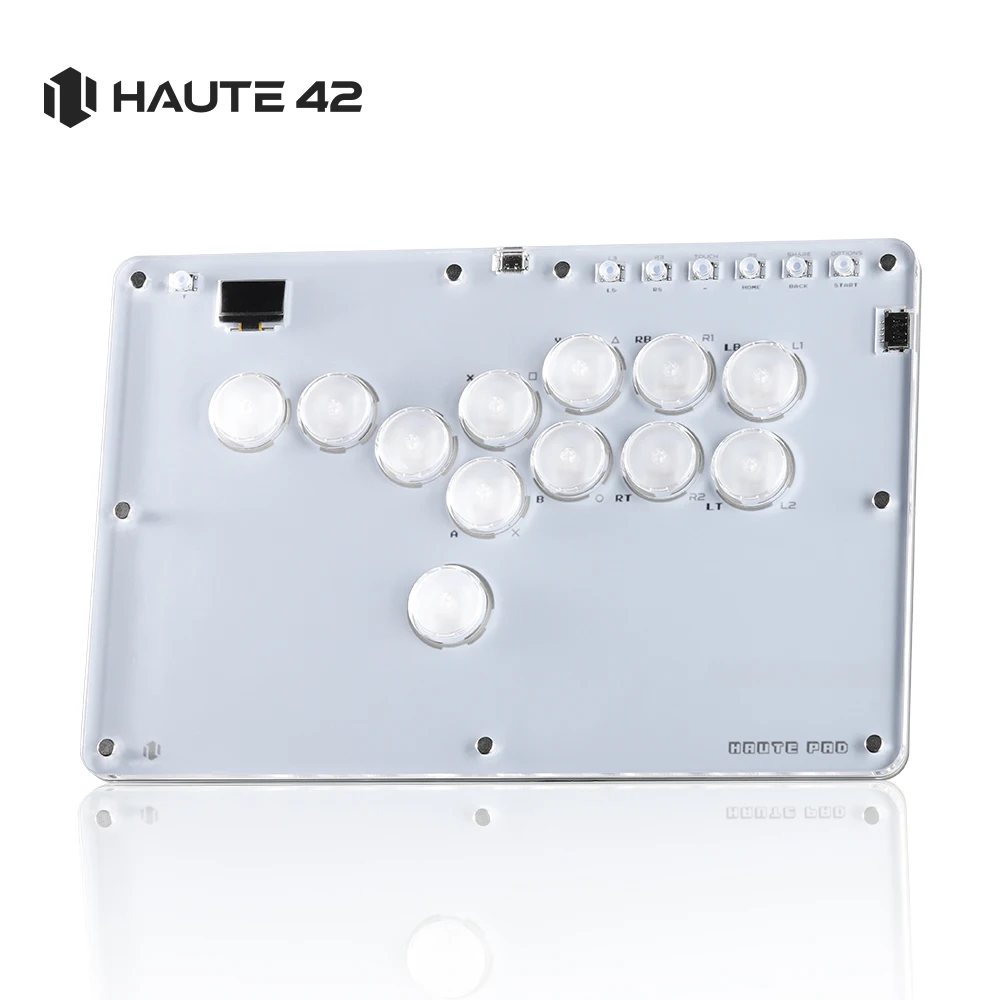 Arcade Stick M16 Metal Arcade Controller met Turbo en aangepaste RGB, Arcade Fight Stick voor Switch/PC/PS4/PS3, ondersteunt hot-swap en SOCD (M16