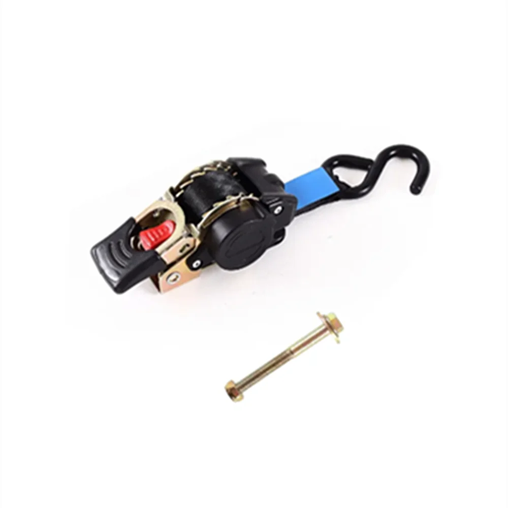 Double / Single Hook Auto Retractable Universal Easy To Carry Ratchet Tie Down Starp S-Hooks Trailer Towing Automatic Rollup 1PC