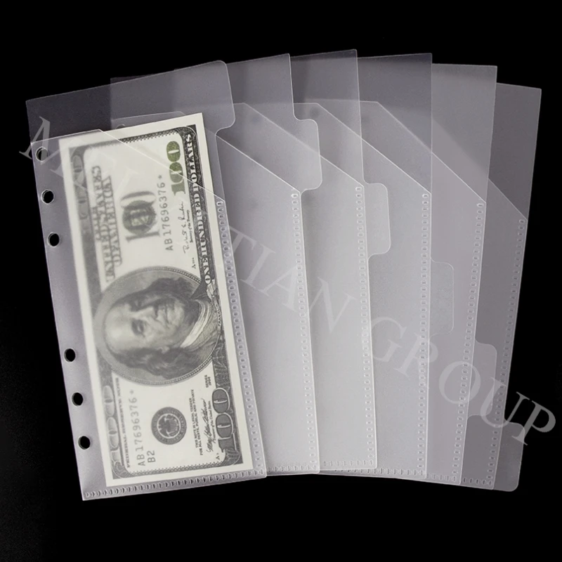 12PCS A6 Cash Envelopes Binder Budget Envelope System Wallet Loose