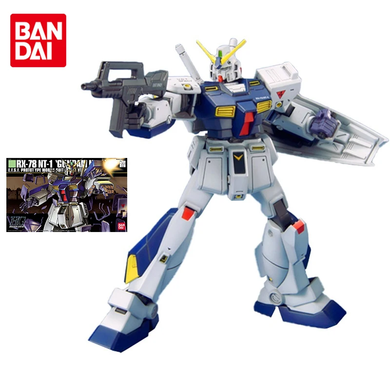 

Bandai Gundam Model Kit Anime Figure HGUC 1/144 RX-78 NT-1 Alex GUNDAM Action Toy Figure Genuine Gunpla Toys for Children