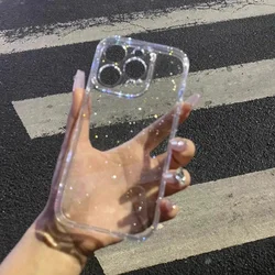 Sparkling Clear Silicone Bumper Phone Case - Shockproof Glitter Design - iPhone 11 Pro Max (Clear)