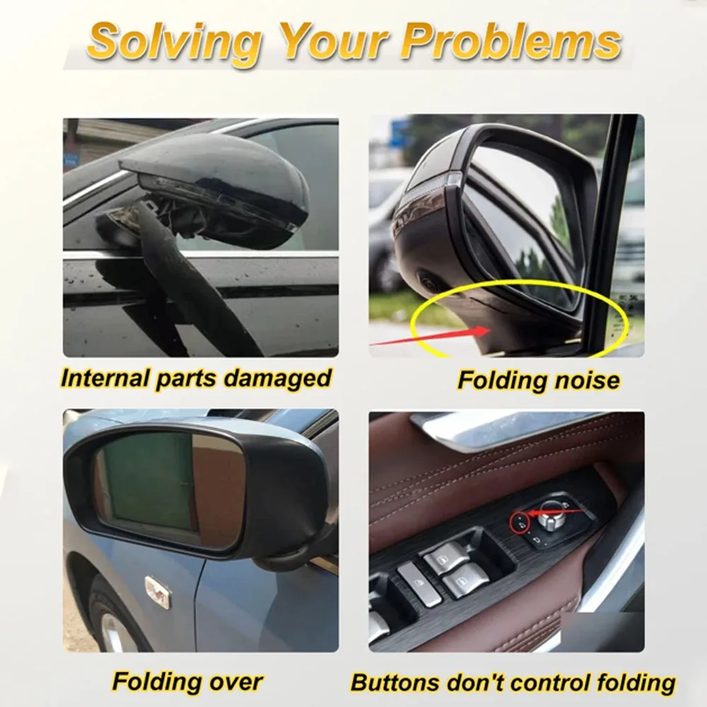 폭스바겐 샤란, 시트 알함브라 MK2, 레온 III, 스코다 옥타비아 III 5E, 예티 5L용 외부 사이드미러 파워 폴딩 모터 액추에이터