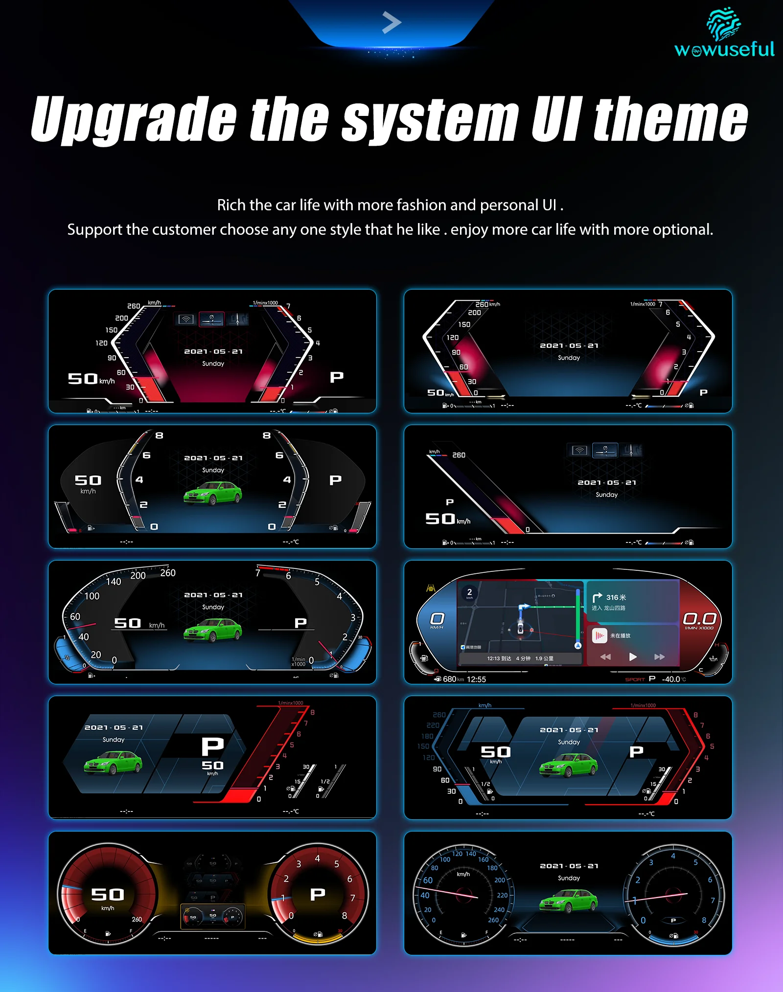 Tablero de instrumentos digital de 12,3 pulgadas para BMW Serie 5 E60 E61 E63 E64 525D 2003-09, reemplazo del panel de instrumentos del coche con sistema CCC CIC 5