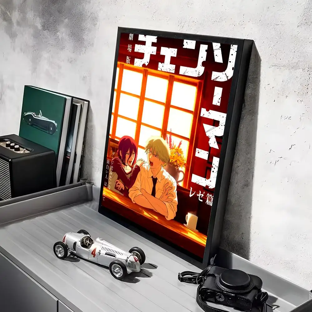 C-Kettensäge Mann Anime Poster Aufkleber HD wasserdichte Malerei Wandkunst für Schlafzimmer Wohnzimmer Home Decor Dekoration Geschenk – Detail 27