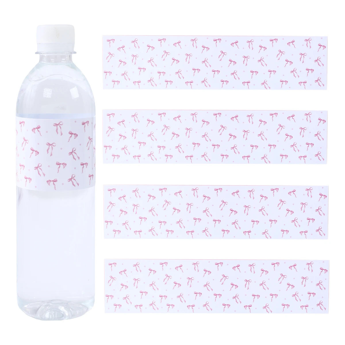 Rosa Schleife Flaschenaufkleber Happy 1st Birthday Party Dekoration Kinder Mädchen Hochzeit Geburtstag Partyzubehör Gefälligkeiten Babyparty Dekor – Detail 4