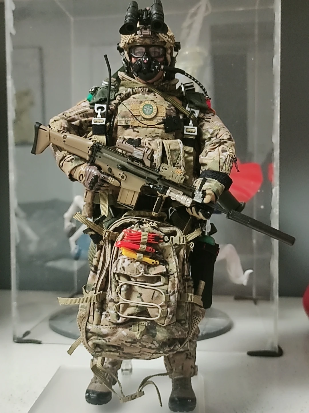1/6 12インチ USMCII M.E.F SPECIAL OPERATION USMC II MEF Standard Hot Toys - Machinegun