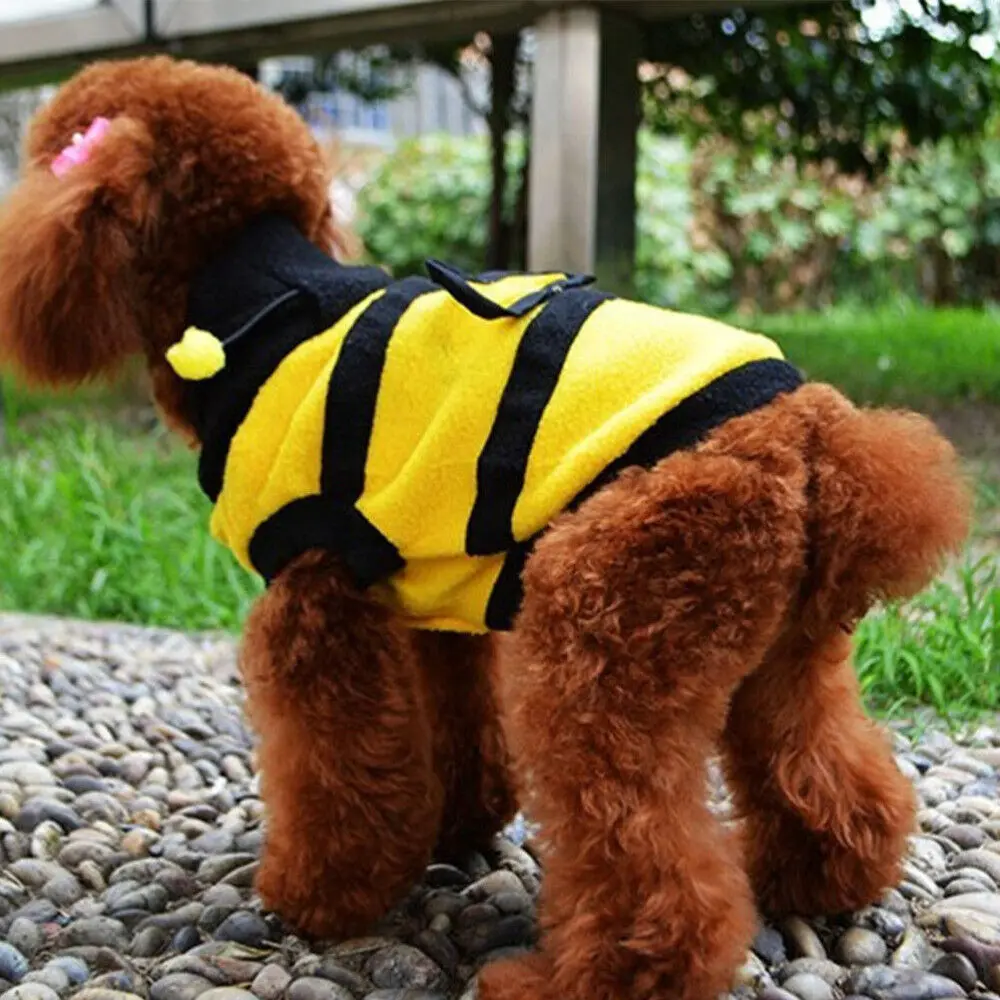 Title 20, Pet Cute Bees Dog Clothes Cat Cosplay Sweater C...
