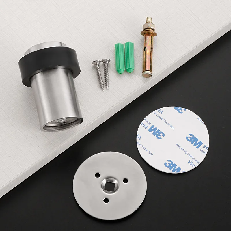 Door Stopper Rubber Stainless Steel Gaskets Floor Safety
