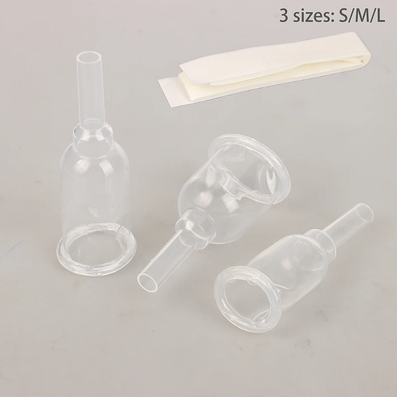 Sterilized Comfortable Medical Silicone Male External Catheter Self Adhesive Silicone Catheter External Size S M L