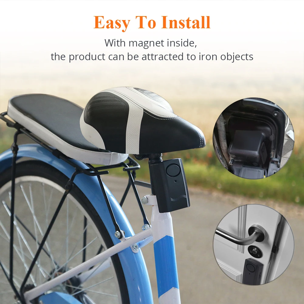 120db 9V Motorcycle Anti-theft Alarm System Moto Securiti Alarm System Remote Control Motorcycle Without Installation motorcycle alarm anti theft alarm remote control