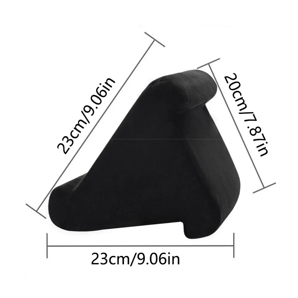 Multi-Angle Soft Tablet Rest Cushion Soft Detachable Sponge Pillow Tablet Support Multifunctional with Mesh Pocket