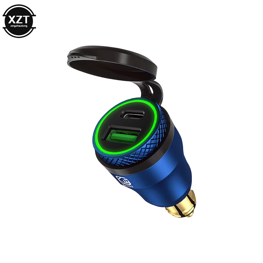 Aluminium-USB-Ladegerät 30 W PD Typ C QC 3.0 Schnellladegerät-Adapter wasserdicht für Hella DIN-Buchse/BMW Ducati Triumph Motorräder – Detail 8
