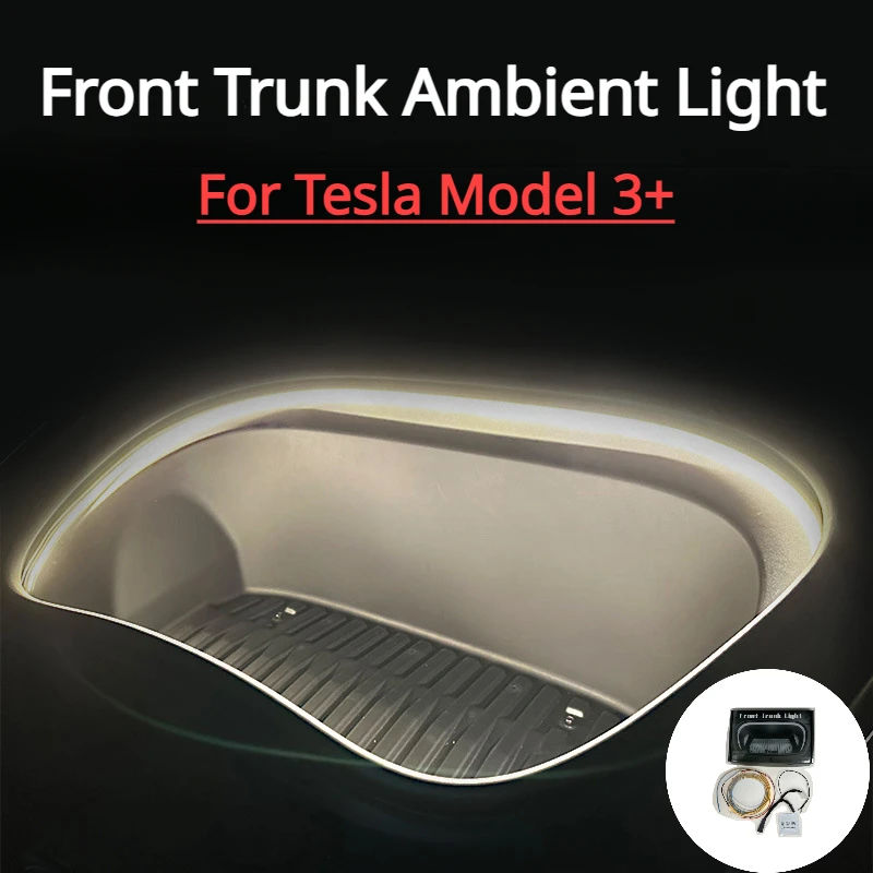 

Front Trunk Light Strip for Tesla Model 3+ LED Atmosphere Lamp Frunk Light Lighting New Model3 Highland 2024 Car Accessories