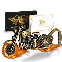 Bronze Motorcycle Shape Beer Bottle Opener Personalized Gifts for Men Luxury Corkscrew Bar Party Accessories Tools Abrebotellas