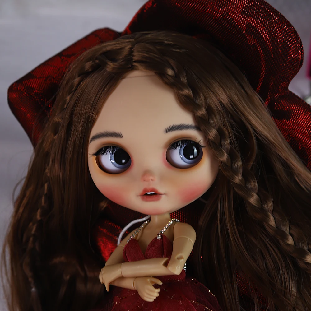 Bjd Dolls ICY DBS Blyth 1/6 Doll Tan Skin Hand Painted Set Long Eyelash Sleeping Eye bjd Doll Set SD