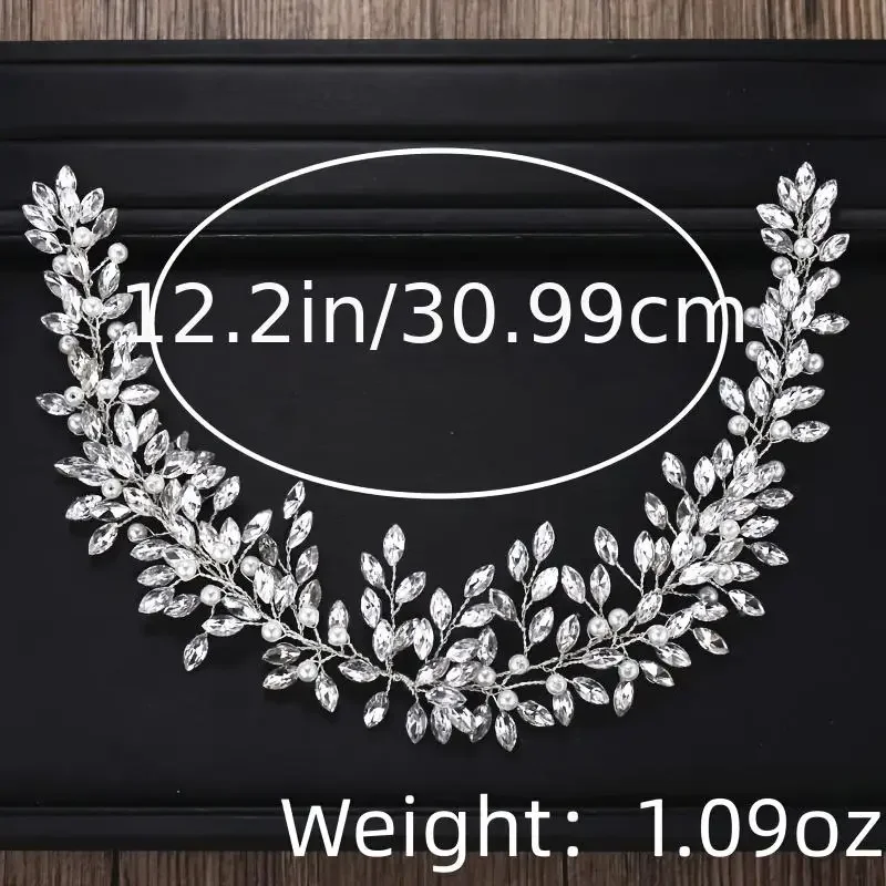 Crystal Pearl Headband Tiara Party Rhinestone Hair Vine Band Bridal Wedding Hair Accessories Jewelry Crown hair accessories,bridal hair accessories,crown headband,bridal jewelry set