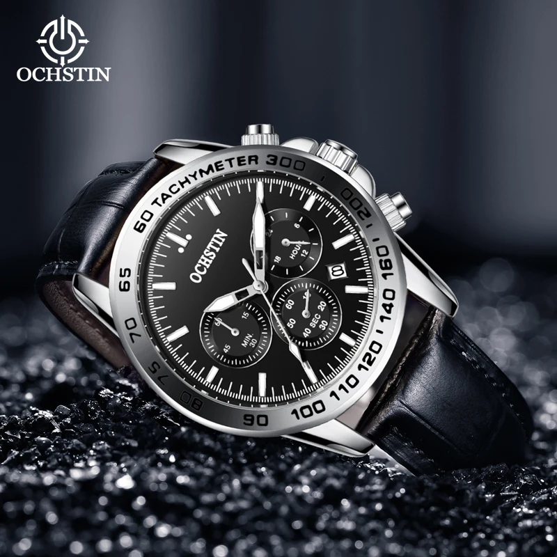 Ochstin New 2024 Prominente Celebrity Series Leisure and Comfortable Multi functional Quartz Movement Watch Men's Quartz Watch