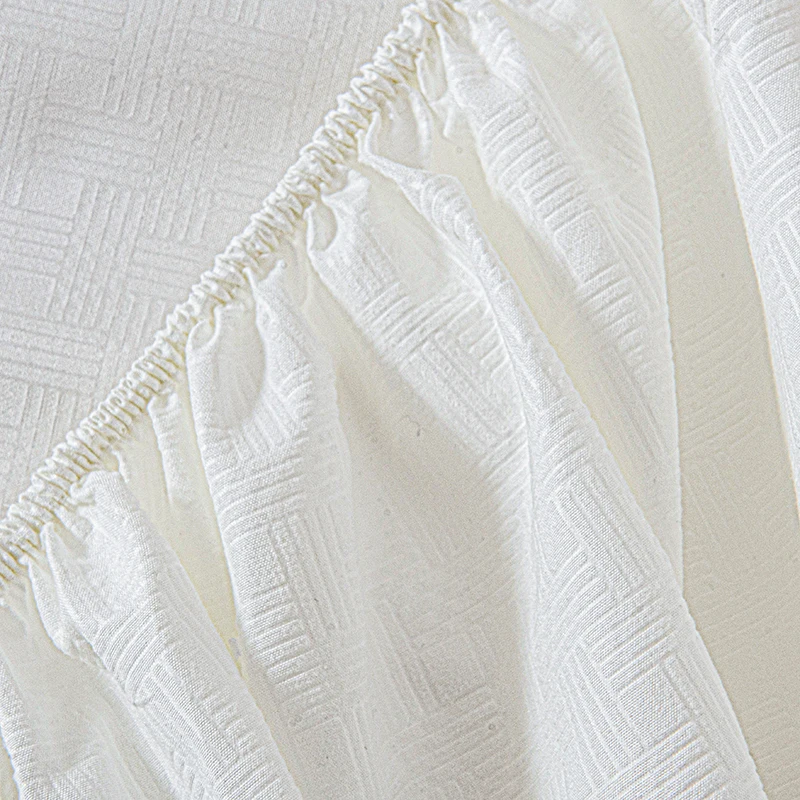 Spannbettlaken mit Gummiband, einfarbig, weicher Matratzenbezug für Einzel-, Doppel-, King- und Queen-Betten, 90/120/140/150/160/180x200cm – Detail 6