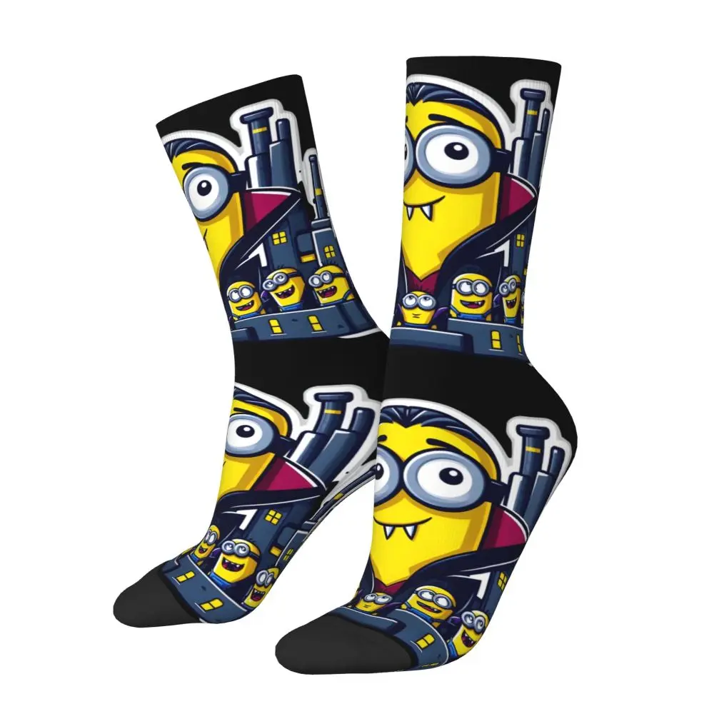 Custom Cool Print M- Minions Cartoon Socks for Women Men Stretchy Summer Autumn Winter M- Minions Bananas Crew Socks 72 S9febdc01d4bd4dc392f255546cc6a8231
