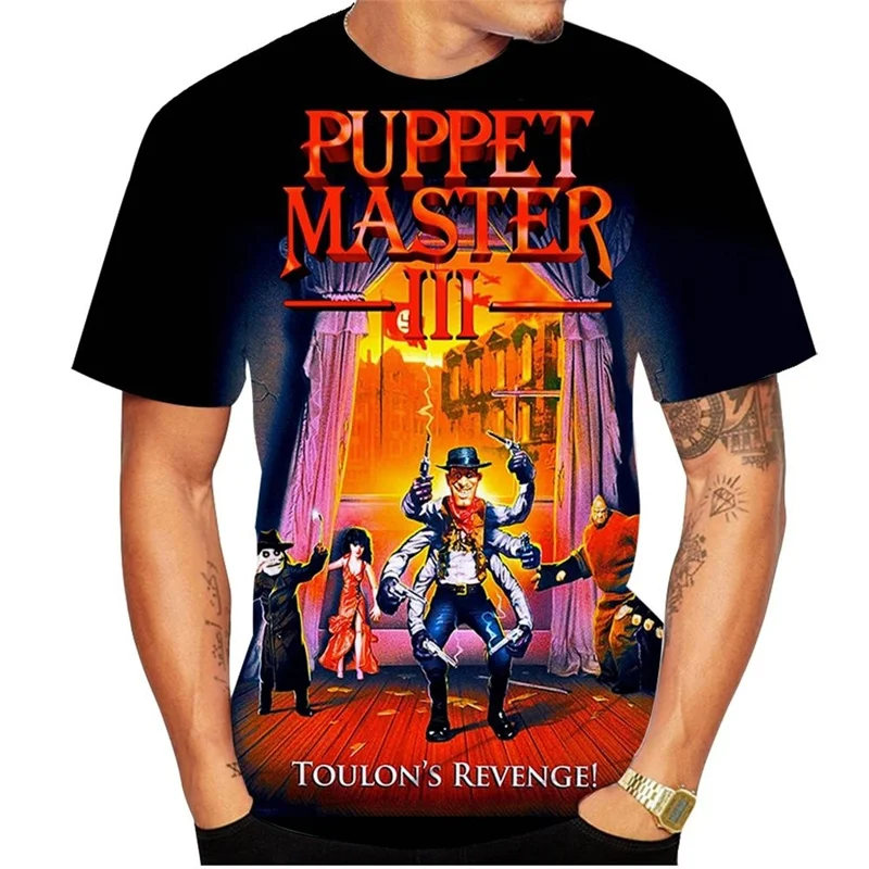 

Horror Movie 3D Printed Puppet Master T-shirt For Men Women Summer Short Sleeves Hip-hop T Shirts Classic Tee Street Clothing