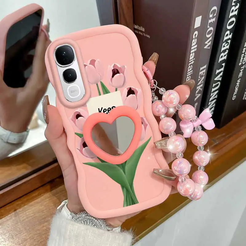 3-Piece Stay Happy Phone Case Set with Lanyard and Stand