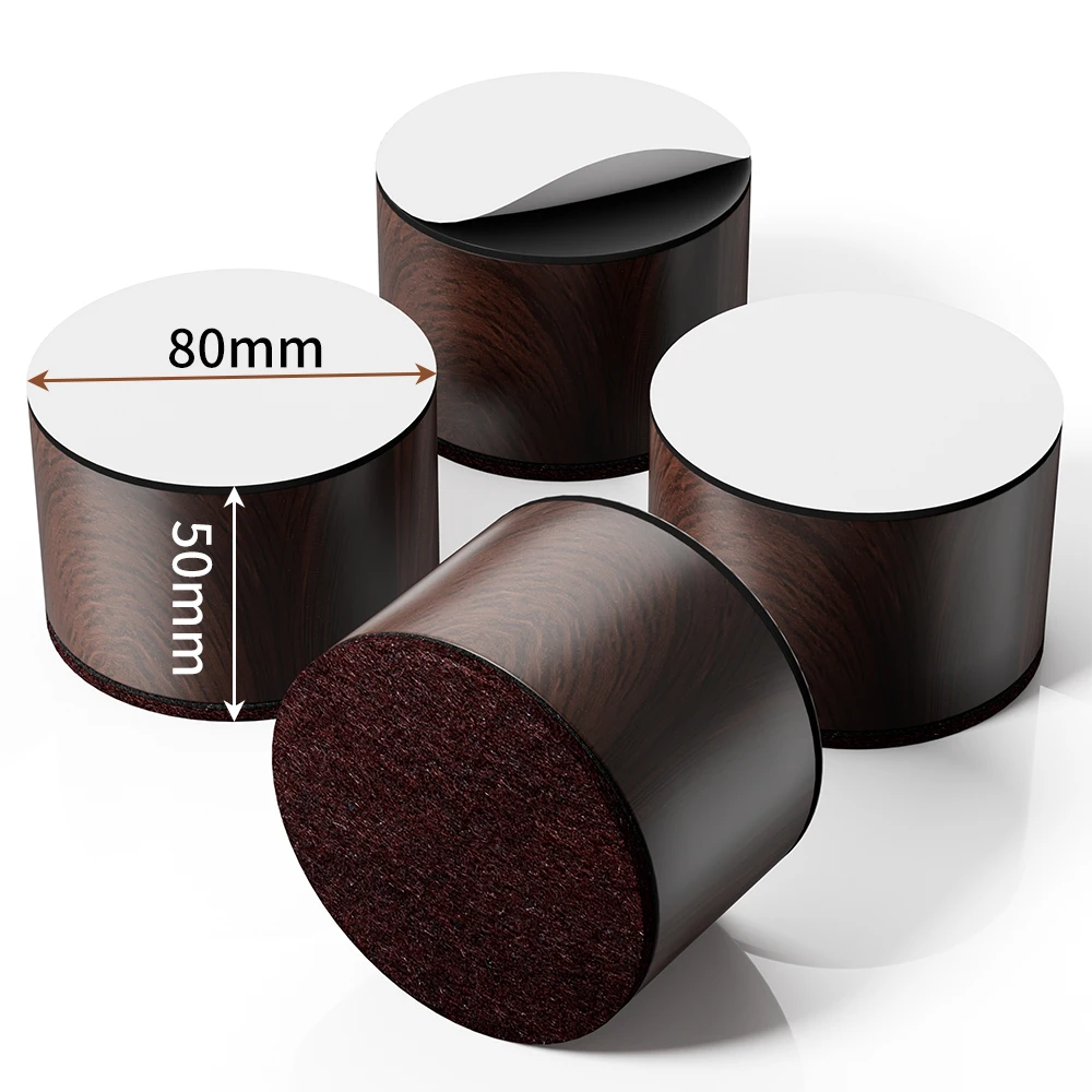 4PCS Heavy Duty Non-Slip Furniture Heightening Pads