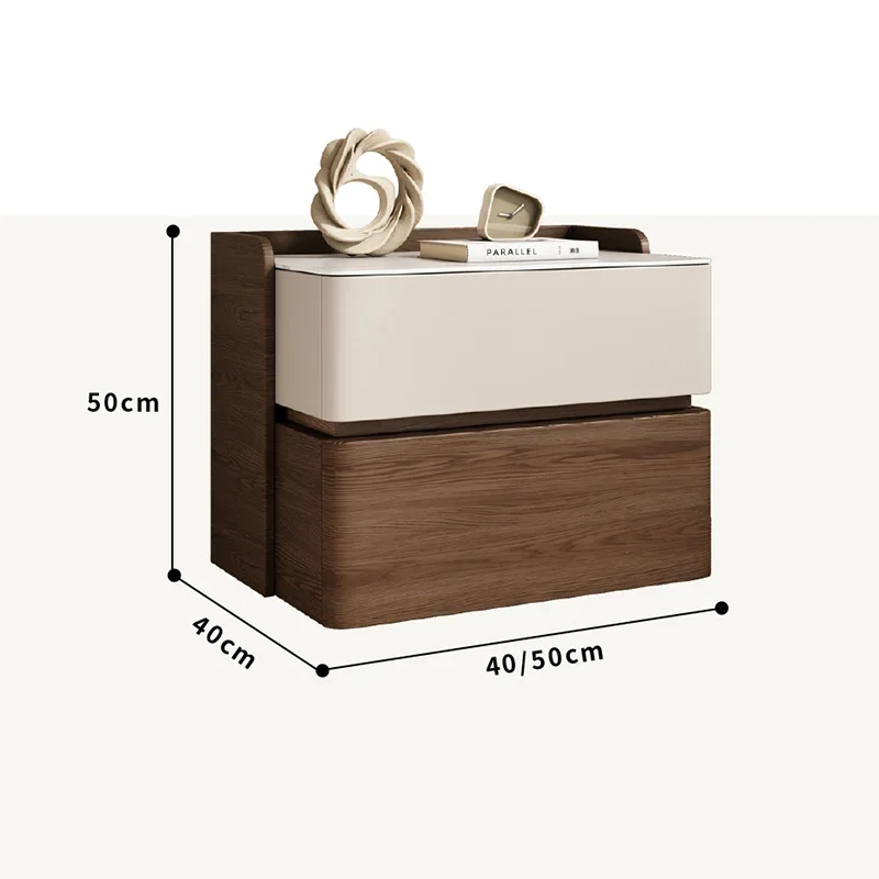 Comodino Moderno ed Elegante con Cassetti per Camera da Letto - immagine 2