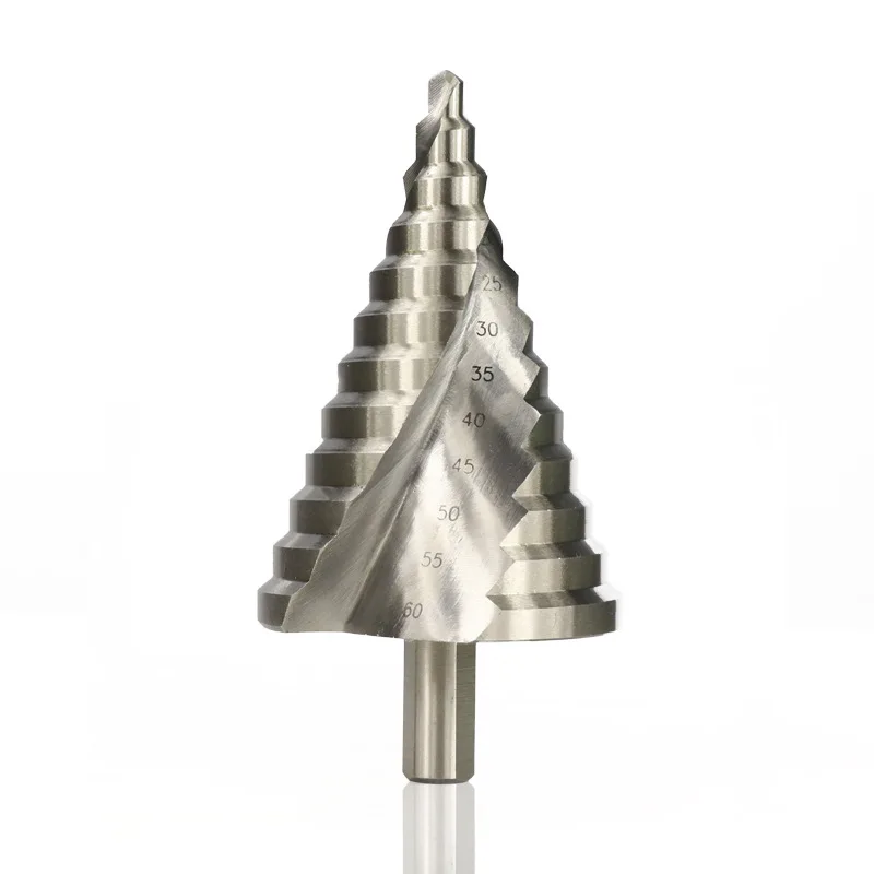 

Step Drill Bit 1pc 6-60mm Spiral Groove HSS Steel Hole Cutter for Wood Metal Drilling Tools Step Cone Drill