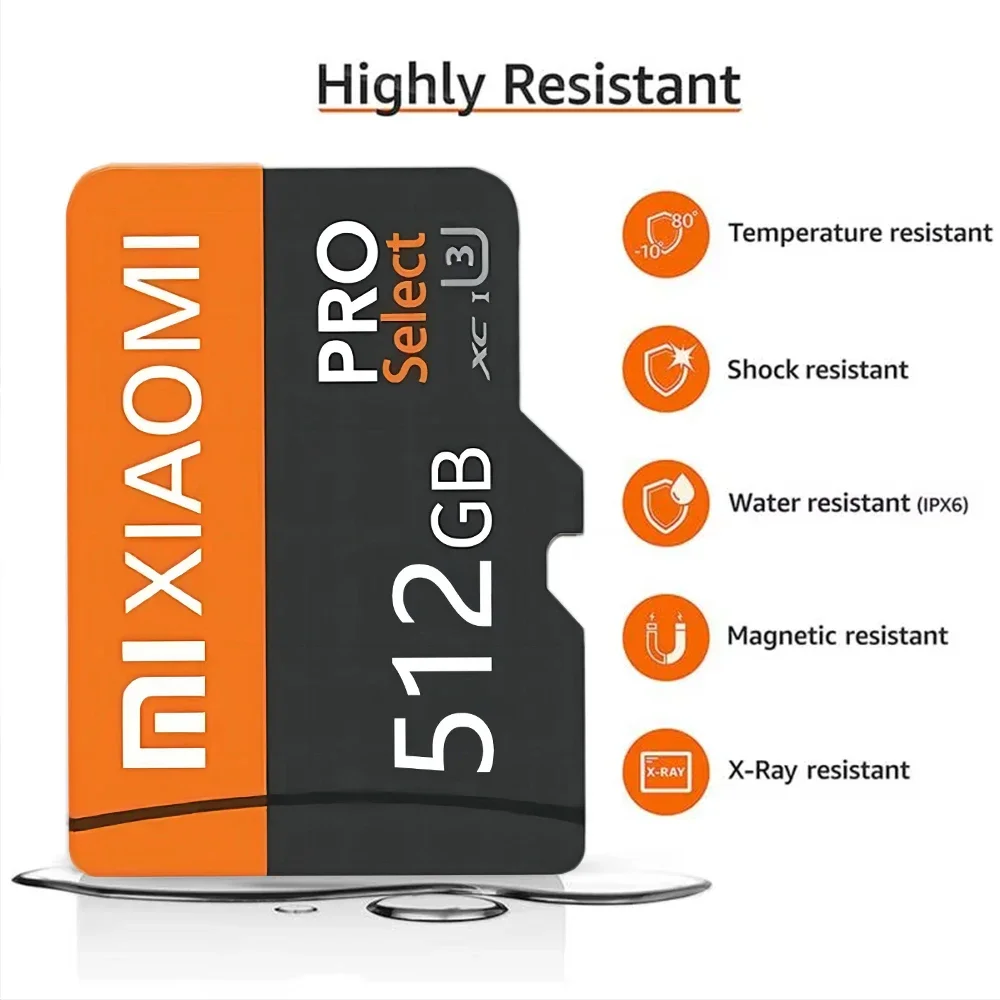 Xiaomi Micro TF Card 2TB 1TB High Speed SD Memory Card 128GB 256GB  Memoria SD U3 TF Flash Card For Xiaomi Phone Camera Table PC 6