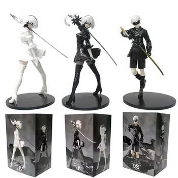 2025 New Hot selling NieR:Automata Yorha Type A2 2B 9S PVC Anime Action Figure Model Collection Ornament Anime Cartoon Model Toy